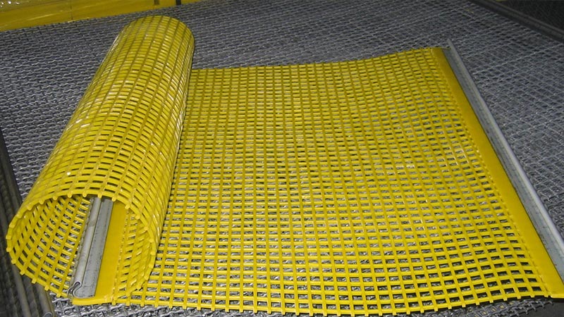mines, quarries, grilles permatech, metal grilles, steel, anti-clogging, polyurethane, rubber, france, rhone alpes